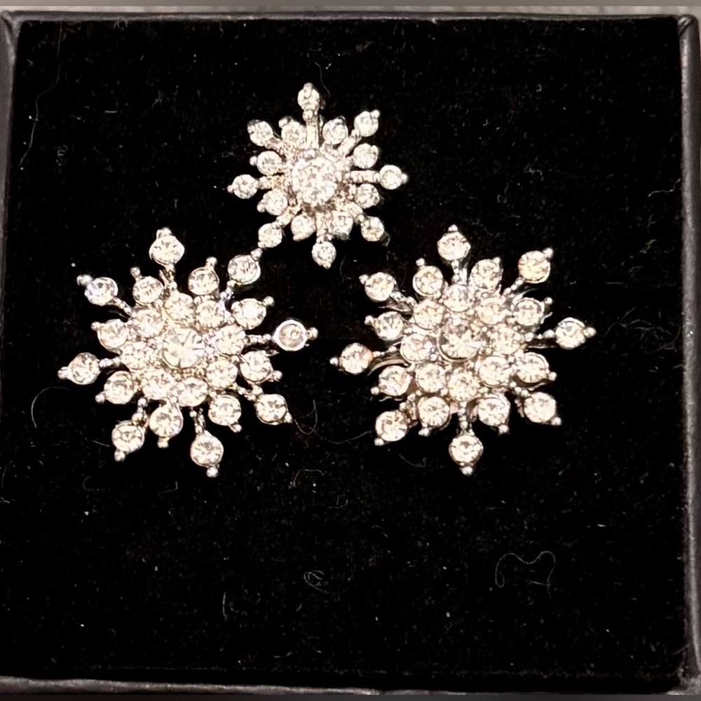 ❄️ S925 snowflake Pendant and Earrings Set